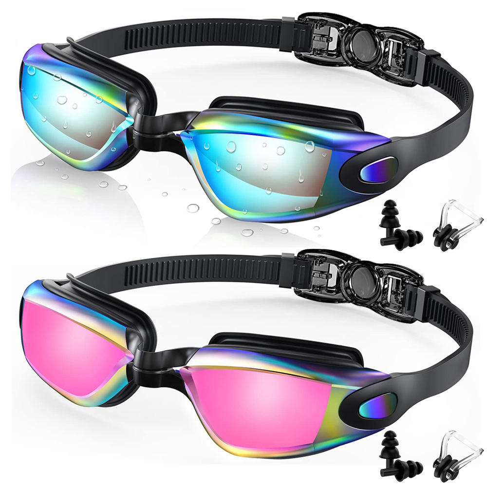 Swim Goggles Anti Fog Uv - 2'li Paket, Buğu Önleyici, UV Korumalı,