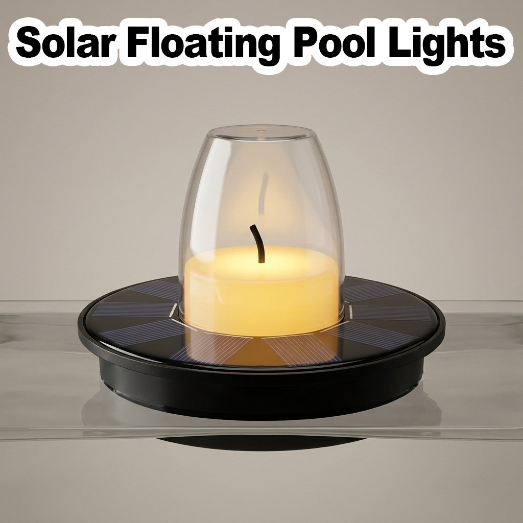 Pool Light Solar Rechargeable - Yüzücü Havuzu Işıkları, 6 Saat Güneş
