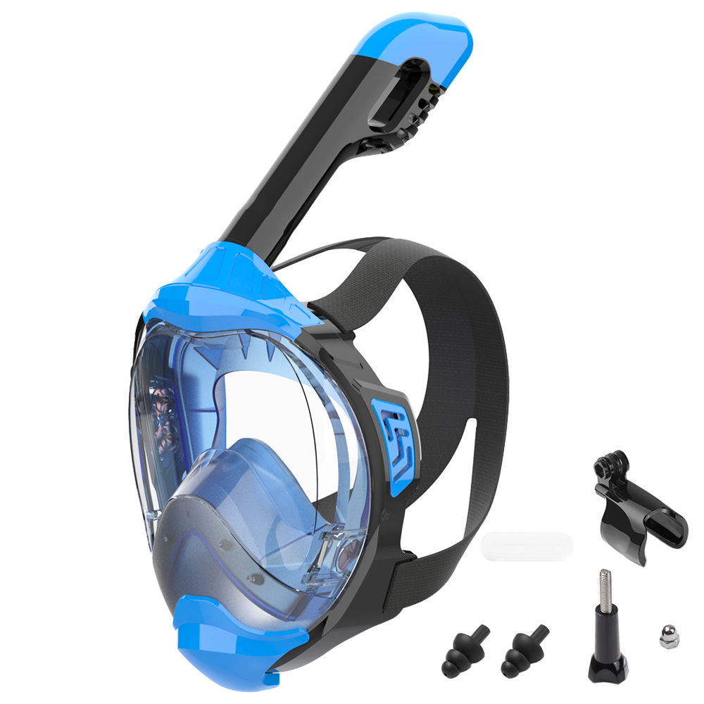 Snorkel Mask Full Face - Son Kuru Üst Solunum Sistemli Tam