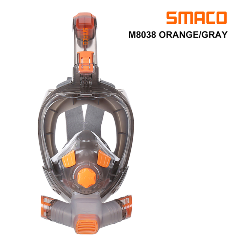 Snorkel Mask Full Face - SMACO tam yüz tüplü dalış maskesi
