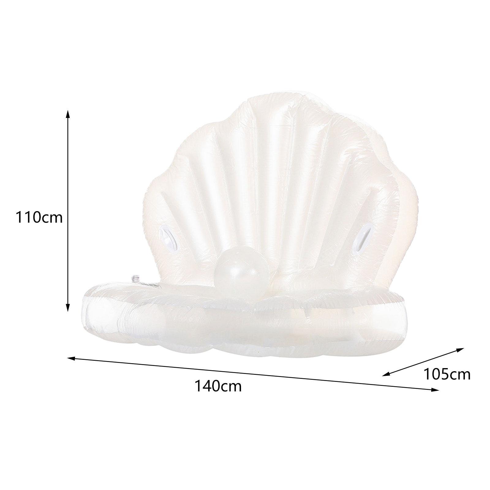 Pool Lounger Inflatable - Şişirilebilir Deniz Kabuğu Şeklinde Su Sandalyesi,