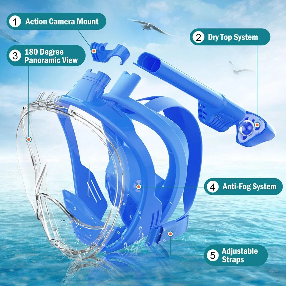 Sualtı Şnorkel Tam Yüz Çocuk y - Snorkel Mask Full Face incelemesi ve fiyatı