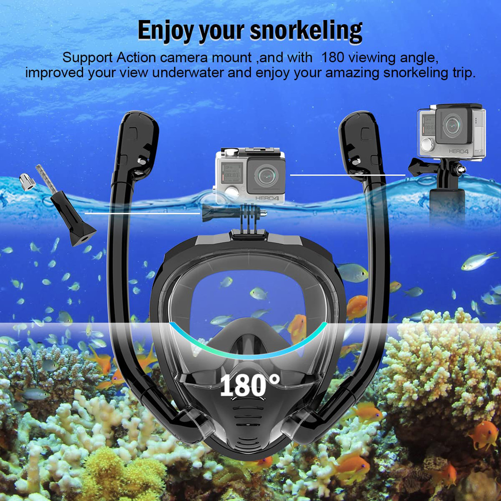 Tam Yüz Şnorkel Maskesi 180° ° - Snorkel Mask Full Face incelemesi ve fiyatı