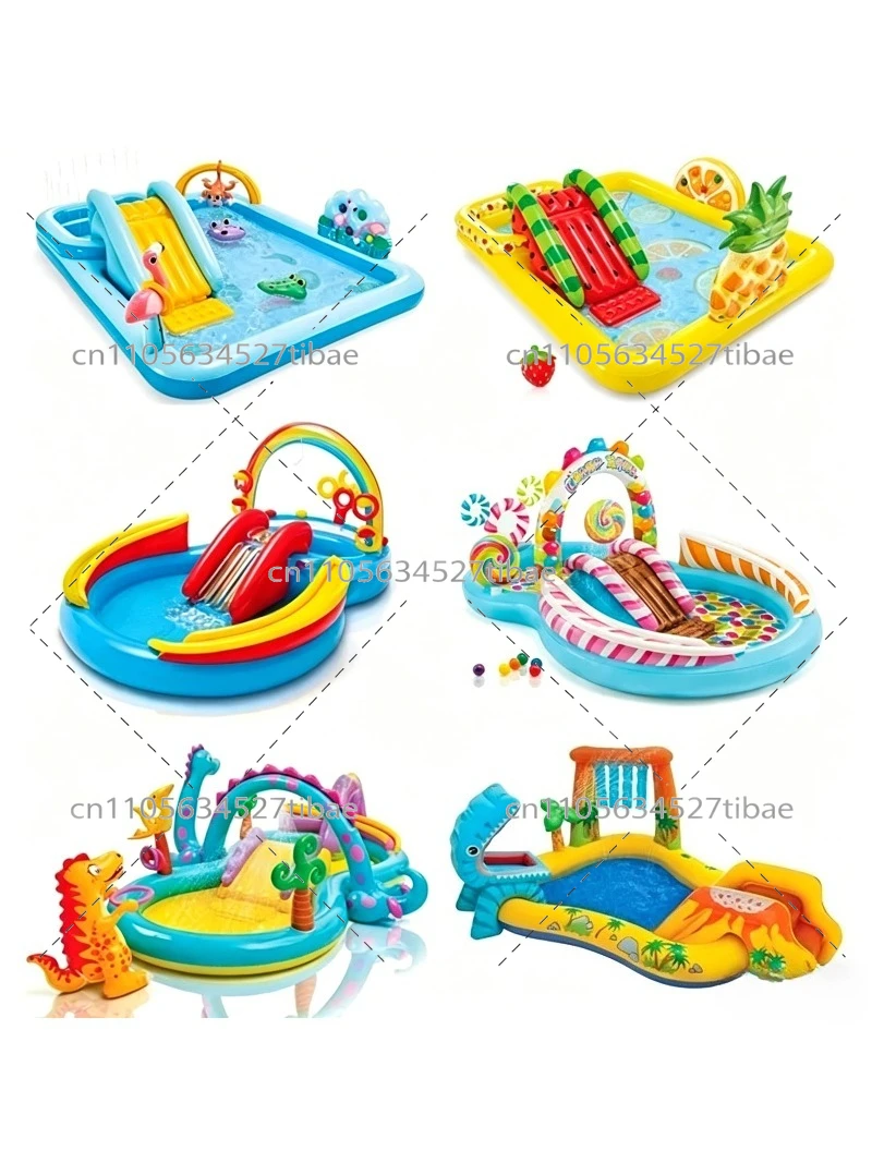 Şişme Gökkuşağı Çocuk Havuzu K - Water Slide Inflatable incelemesi ve fiyatı