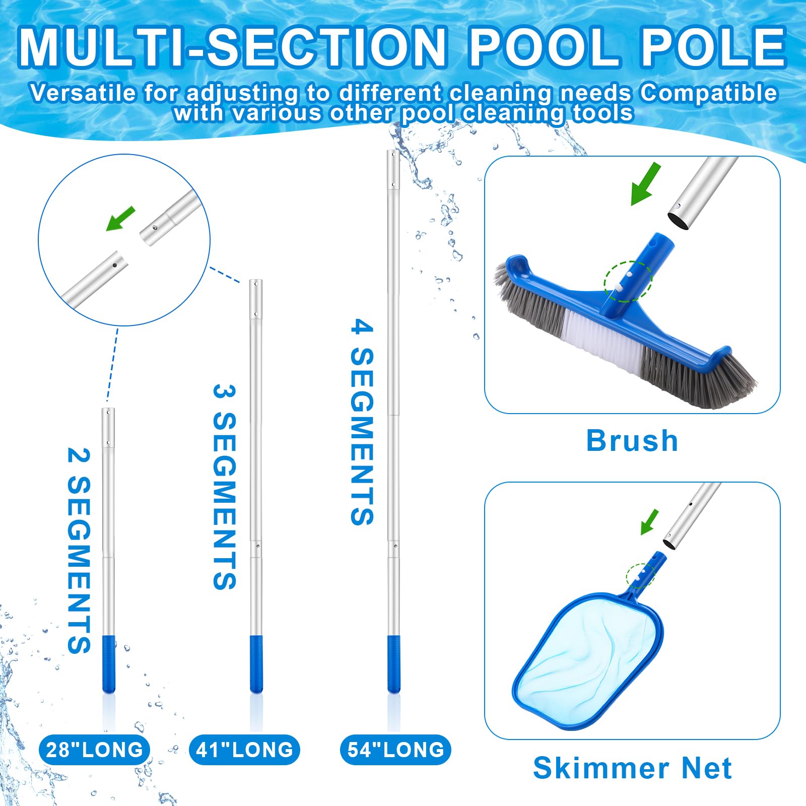 3 Parçalı Havuz Temizleme Seti - Pool Skimmer Net incelemesi ve fiyatı