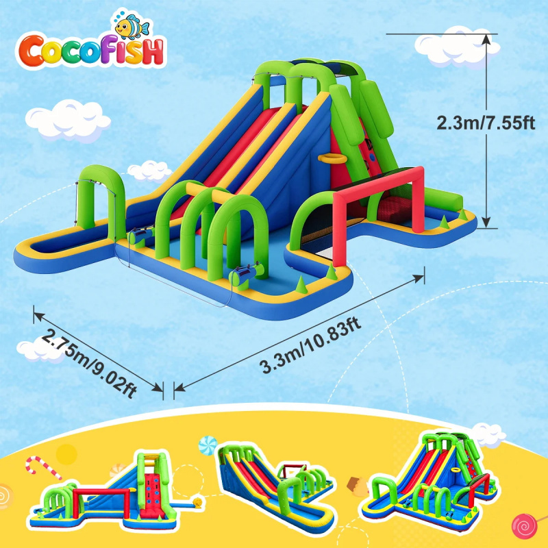 Cocofish Büyük Şişme Su Parkı, - Water Slide Inflatable incelemesi ve fiyatı