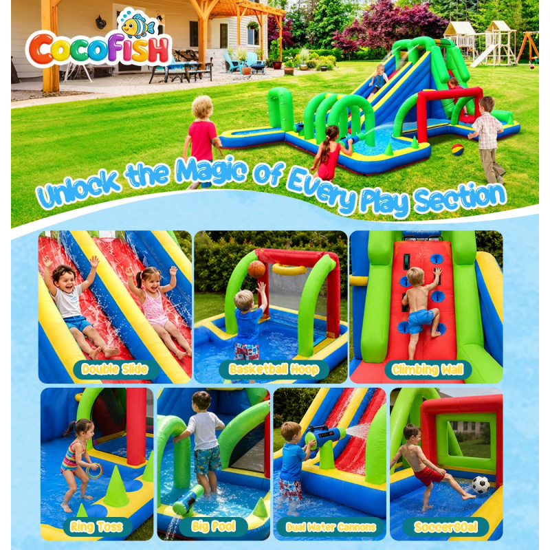 Cocofish Büyük Şişme Su Parkı, - Water Slide Inflatable incelemesi ve fiyatı
