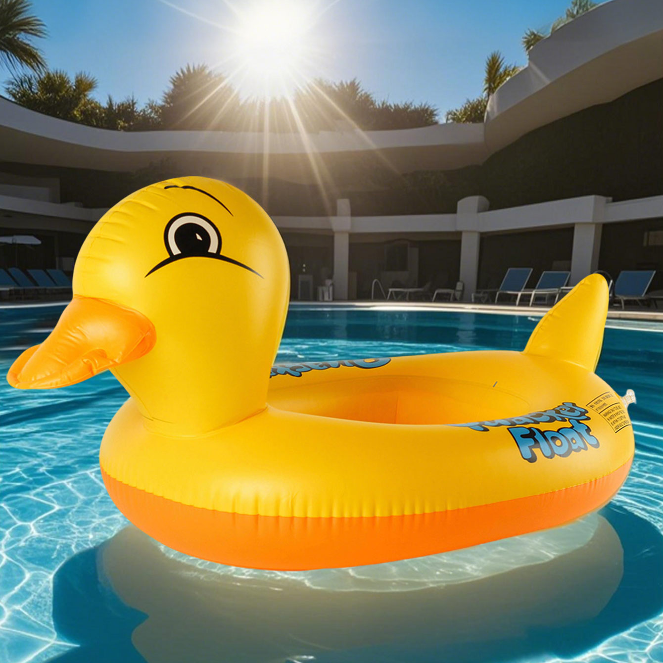 1PC Ördek şeklinde Kalınlaşmış - Pool Float Ring Inflatable incelemesi ve fiyatı