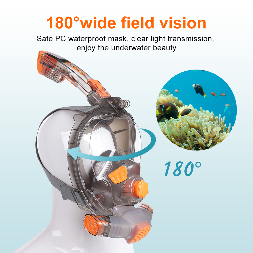 SMACO tam yüz tüplü dalış mask - Snorkel Mask Full Face incelemesi ve fiyatı