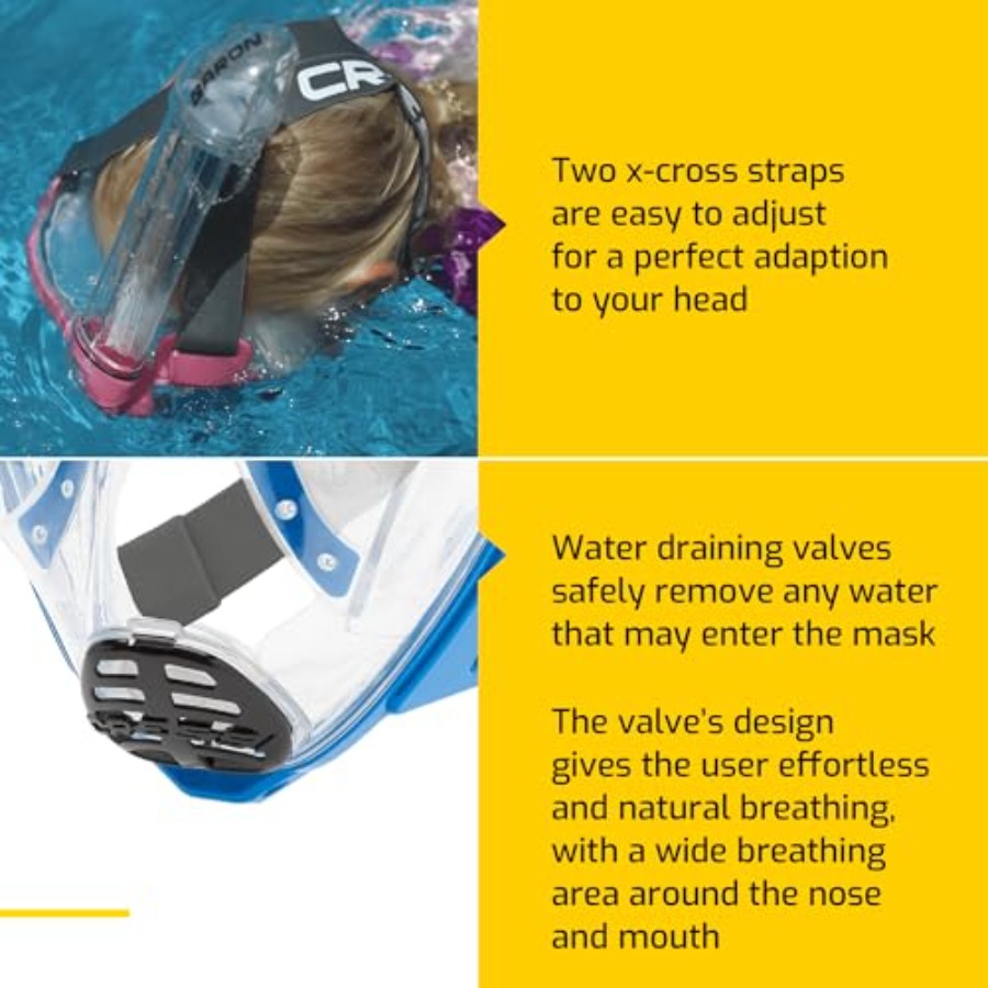 6-12 yaş arası çocuklar için g - Snorkel Mask Full Face incelemesi ve fiyatı