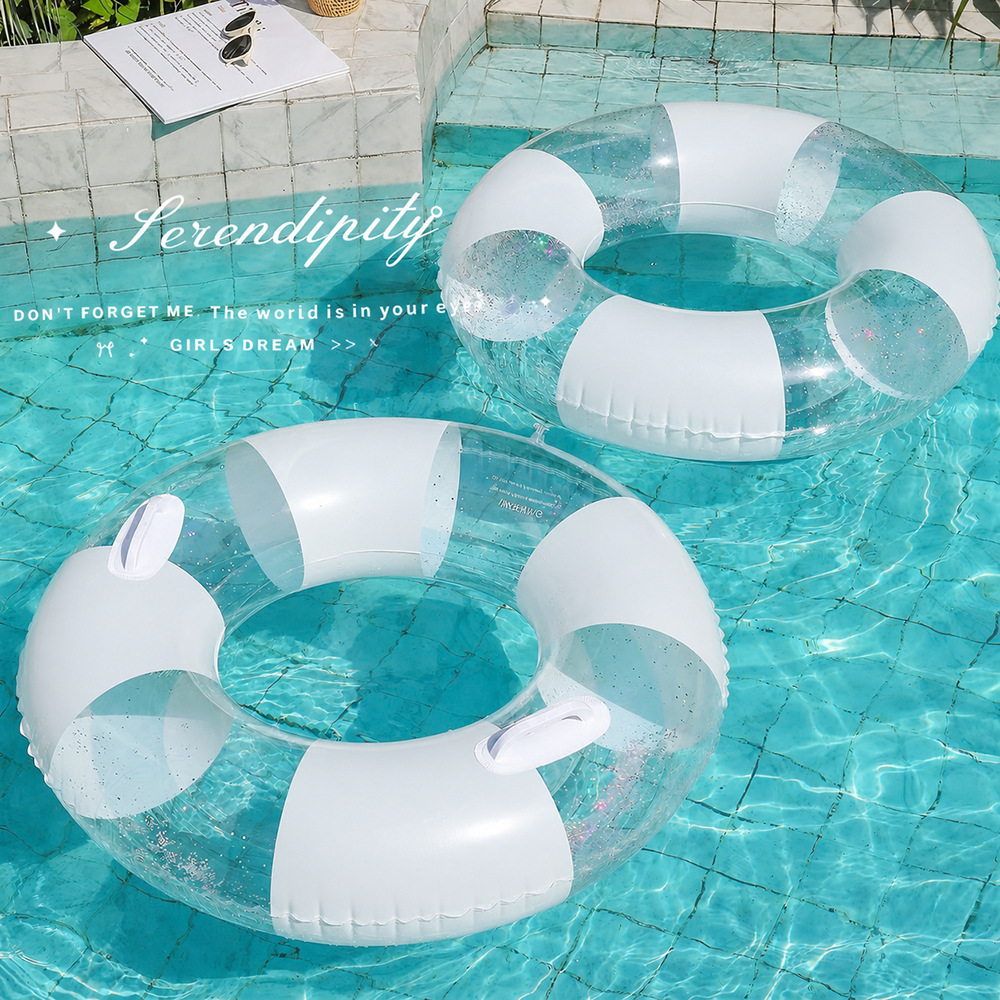 Şeffaf yüzme simidi yetişkinle - Pool Lounger Inflatable incelemesi ve fiyatı
